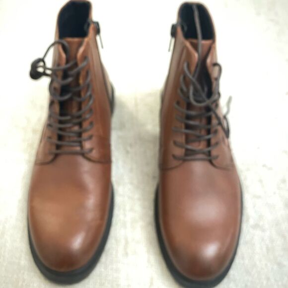 New With Box Vagabond Amina Cognac leather motorcycle boots 37